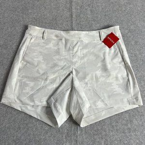 Spanx Sunshine Shorts Womens Size Medium 4" in White Camo